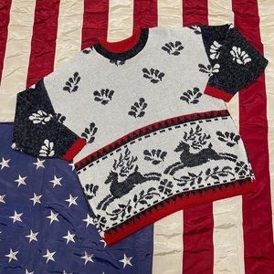 Vintage Made in USA Venezia Winter Sweater EUC